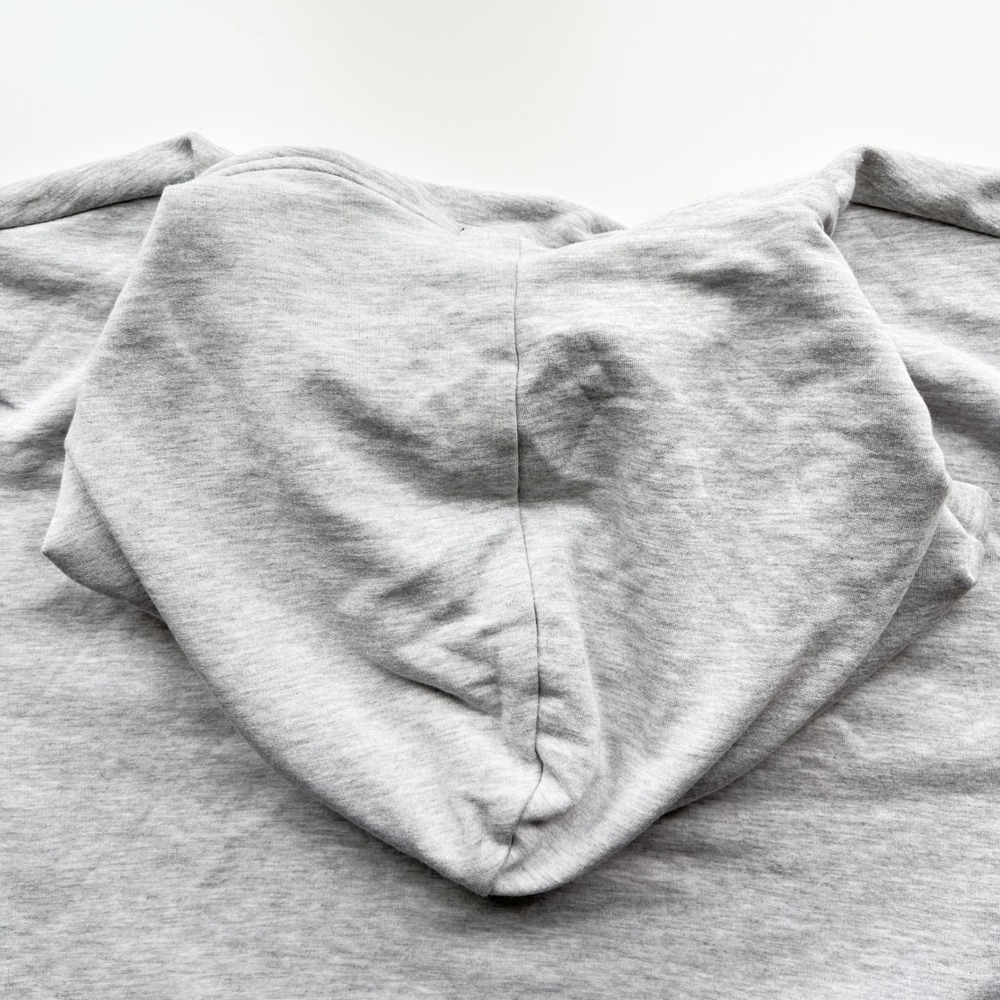 Quince Supersoft Fleece Pullover Hoodie Heather Gray Womens Small - Picture 11 of 11